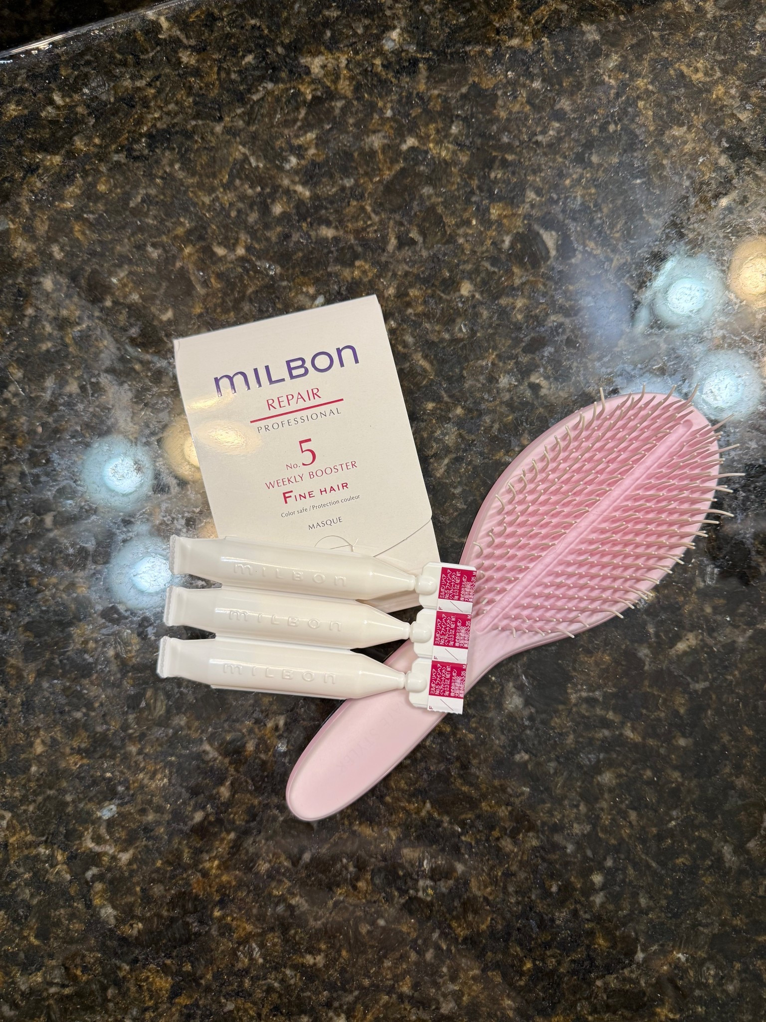 Milbon hair treatment tonight! My stylists recommended these hair shots for my hair since I color it and it needs extra hydration in the winter. 
The pack comes with 4 treatments (one per week) in place of my conditioner and the shower and it has made my hair so soft  

#LTKFindsUnder50 #LTKselfcare #LTKBeauty
