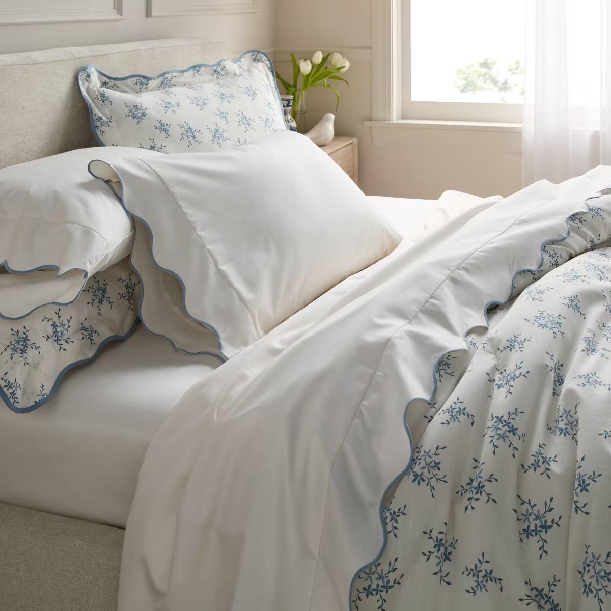 New TARGET scalloped floral bedding and shower curtains!