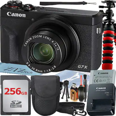 Canon - PowerShot G7 X Mark III Digital Camera with 256GB Card + ZeeTech Advanced Bundle (Interna... | Best Buy U.S.