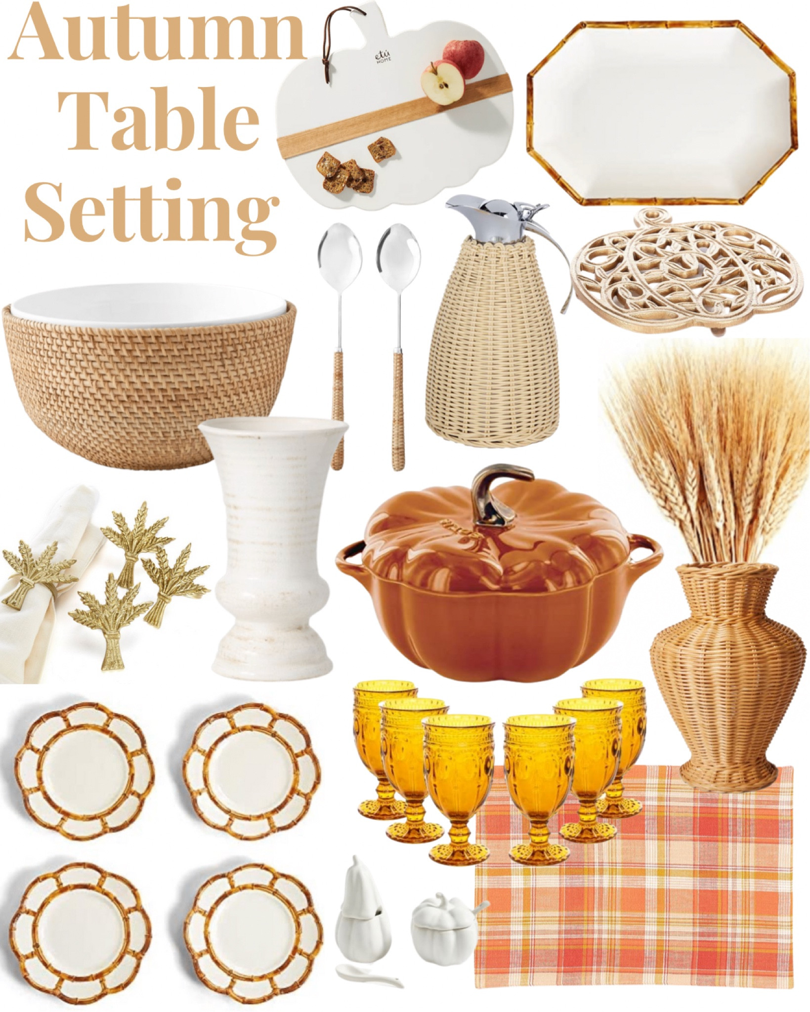 A fall tablescape perfect for brunch or any autumn entertaining! 🤍🍂 #halloween #thanksgiving #tablesetting #brunchtable #grandmillennial

#LTKSeasonal #LTKhome #LTKHalloween