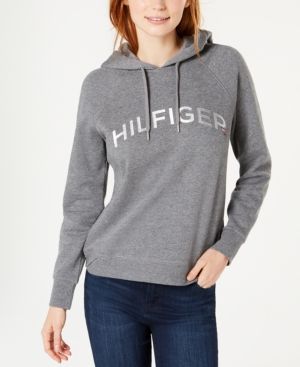 Tommy Hilfiger Sport Foiled Logo Print Hooded Sweatshirt | Macys (US)
