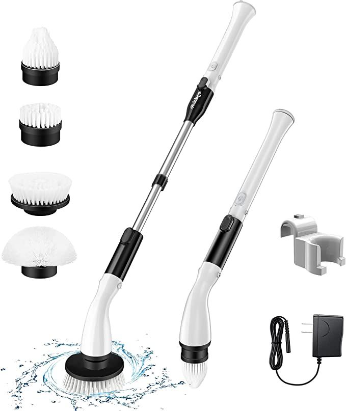 LABIGO Electric Spin Scrubber LA1 Pro, Cordless Spin Scrubber with 4 Replaceable Brush Heads and ... | Amazon (US)