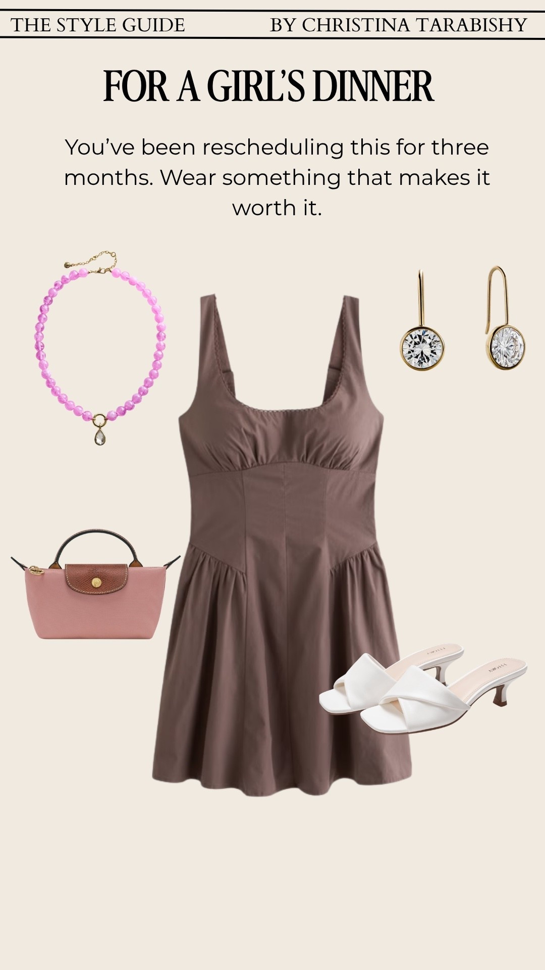 The dress that does all the work on a night out. Linking the full look — dress, shoes, and the bag that ties it together.

girls night outfit, night out dress, summer going out outfit, date night style, what to wear out, elevated casual dress, summer outfit idea

#LTKgrwm #LTKSaleAlert #LTKootd
