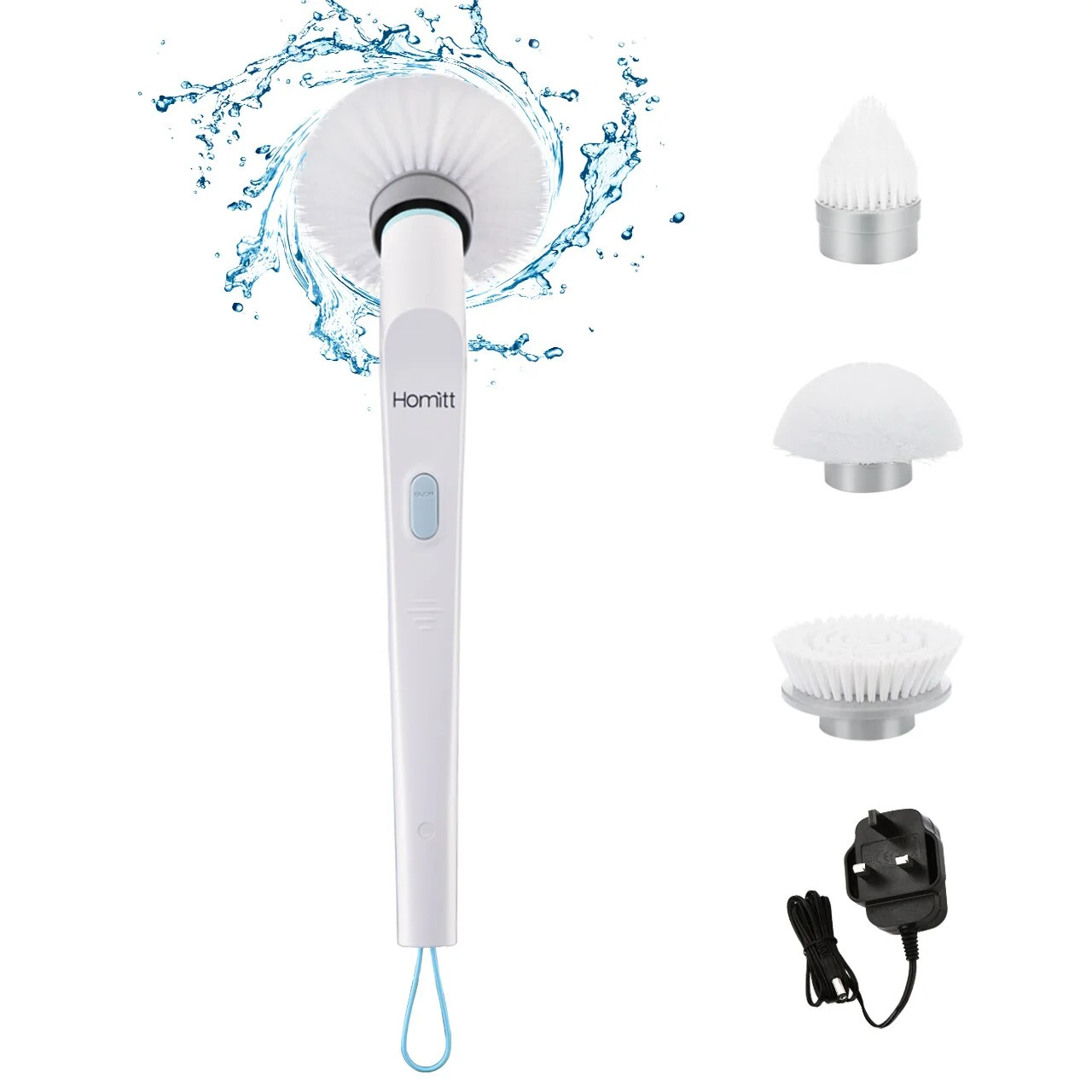 Homitt Mini Portable Power Scrubber Brush, All-in-one Cordless Electric Spin Scrubber with 3 Brus... | Walmart (US)