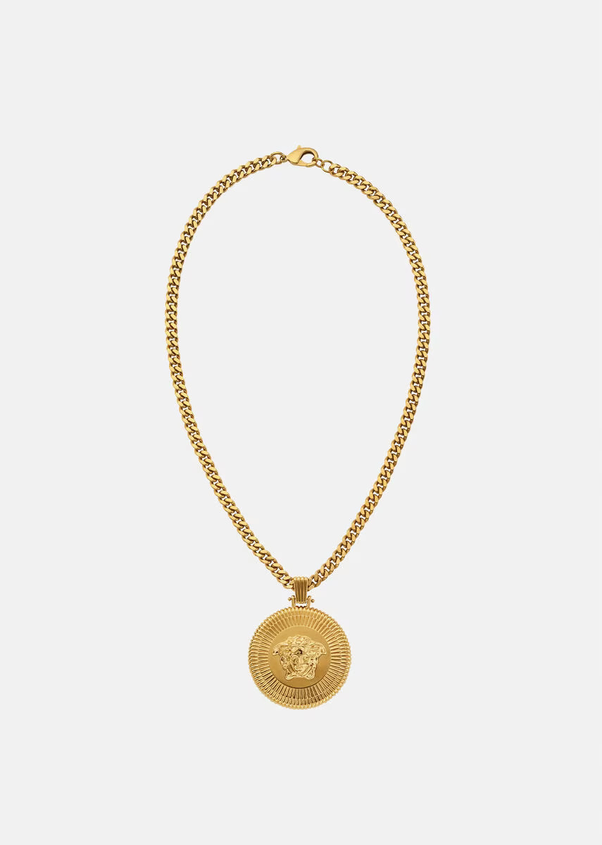 Versace Men's Medusa Biggie Necklace in Gold | Versace GB | Versace (US)