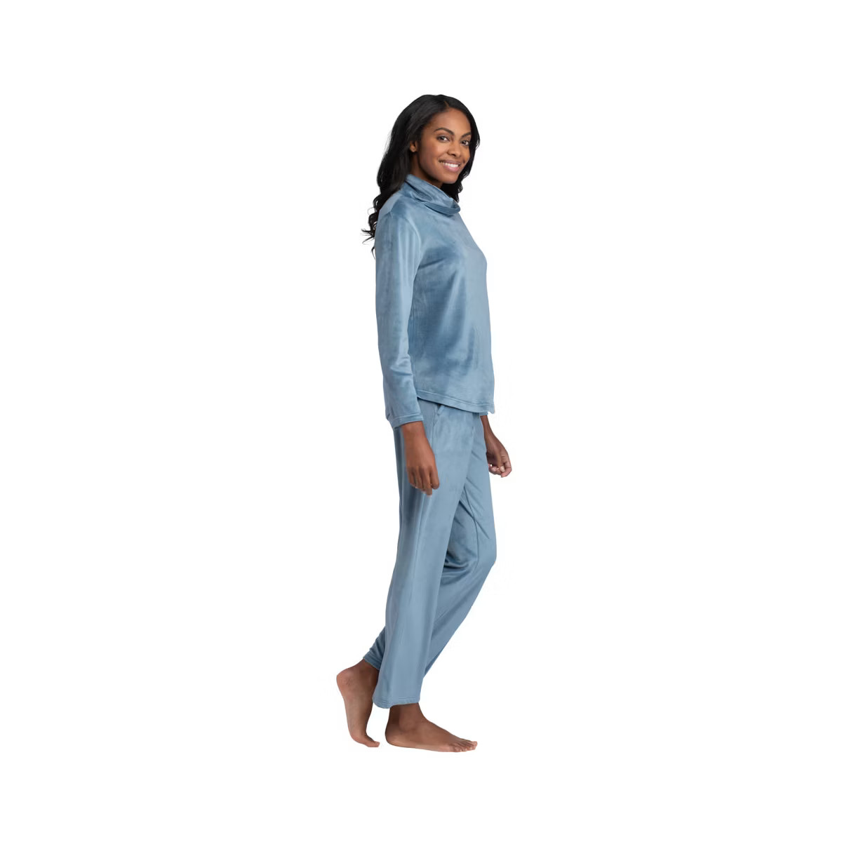 Softies Feather Velour Funnel Neck Lounge Set | Target