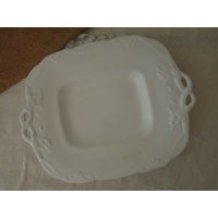 Vintage Pedestal Plate/White Center Piece Dish | Etsy (US)