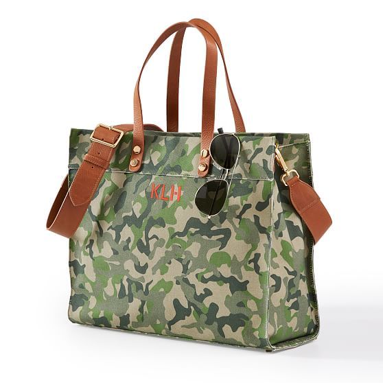 Essential Camo Canvas Tote | Mark and Graham