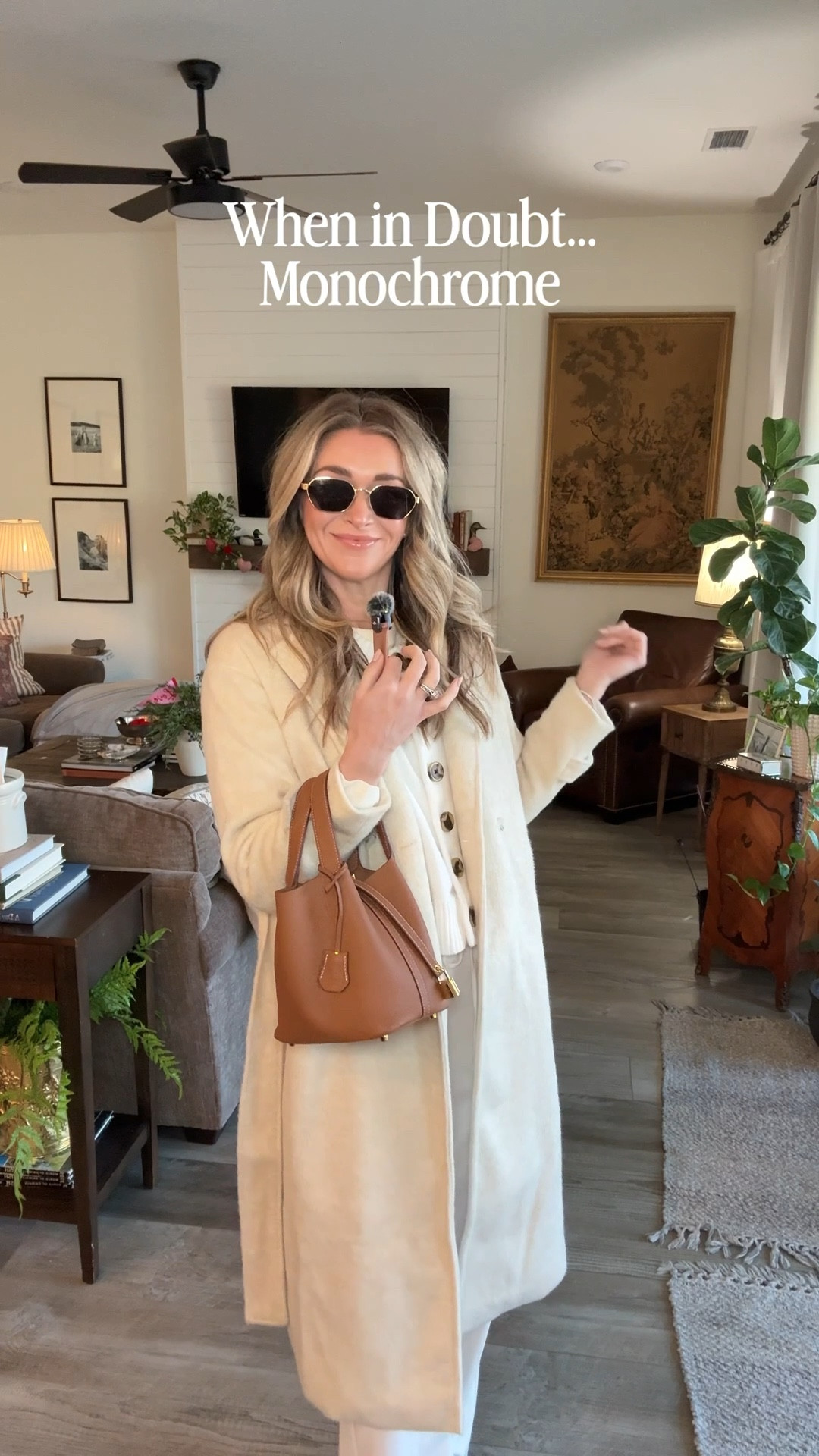 If you want to look classic, chic, and elevated but getting dressed feels harder than it should, here’s my golden rule: when in doubt, go monochrome.

It instantly makes an outfit feel polished. . Today I kept it simple with pearls, tailored pants, a cozy sweater, and polished accessories — mixed high and low, but still very pulled together.

Everything is linked in my LTK.
Follow along for classic style, everyday outfit ideas, and easy ways to feel more put together.
@Quince @Target 
monochrome outfit, classic chic style, elevated everyday outfits, how to look polished, timeless outfit ideas, neutral outfit inspiration, high low outfit styling, everyday classic style, capsule wardrobe outfits

#LTKootd #LTKmomlife #LTKgrwm