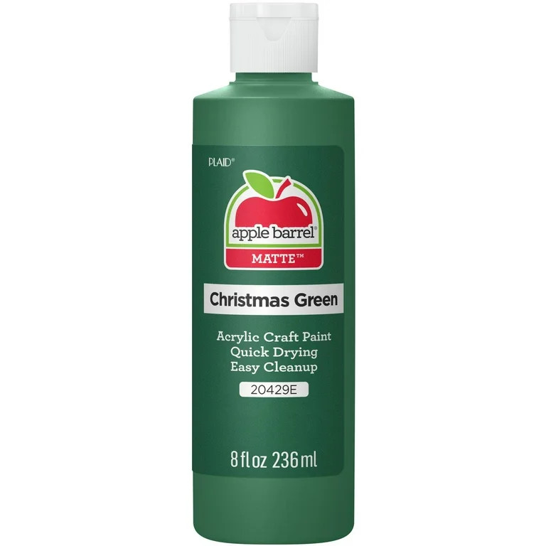 Apple Barrel Acrylic Paint Christmas Green 8oz | Walmart (US)