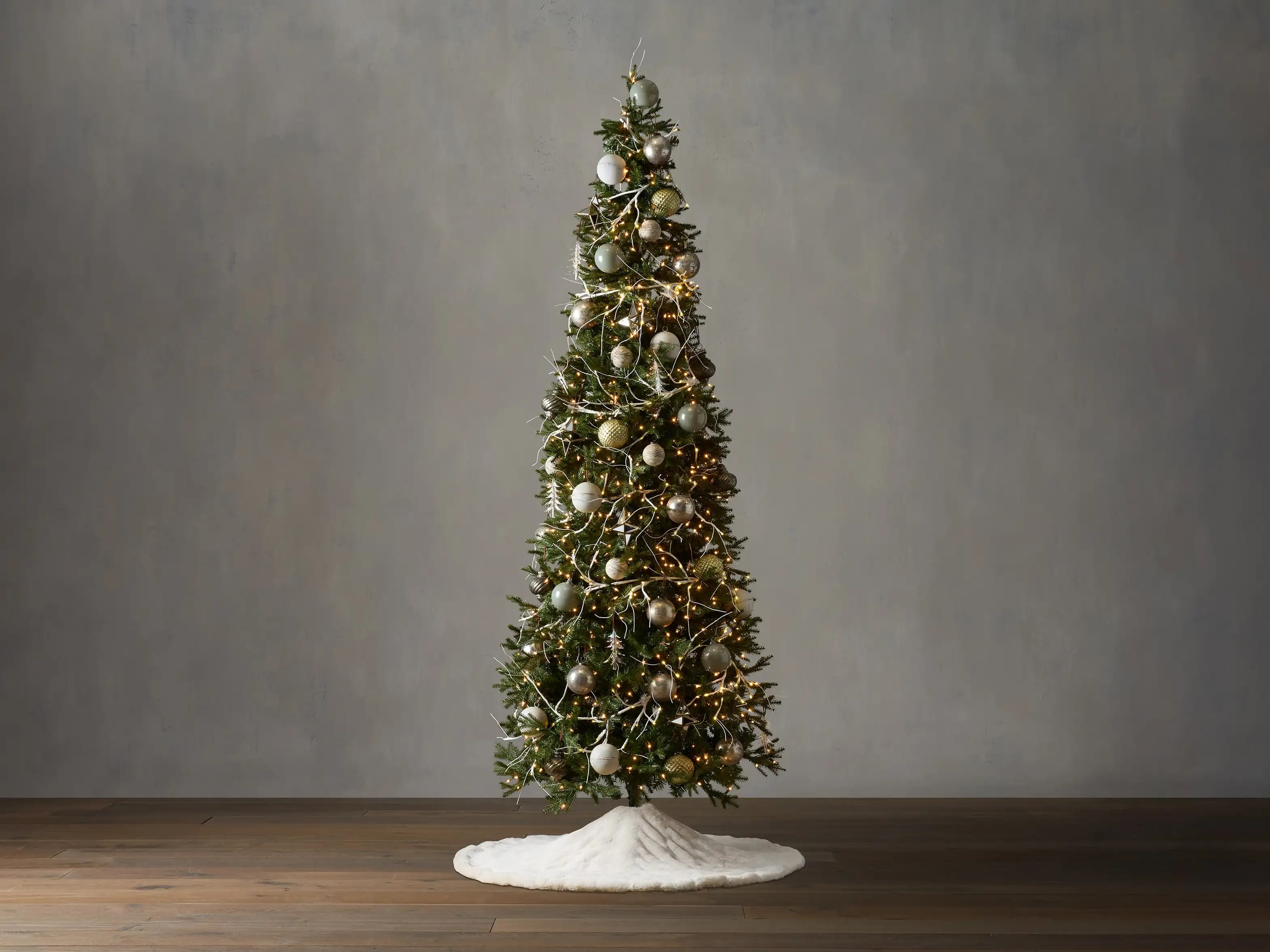 Pre-Lit Narrow Faux Jackson Pine | Arhaus