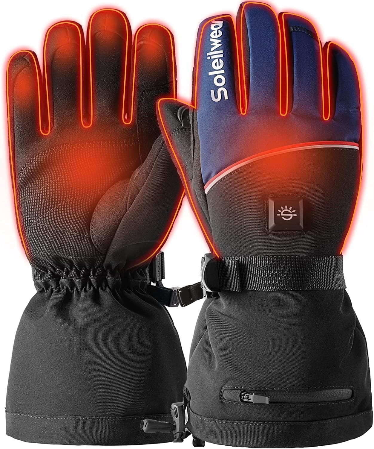 Heated Gloves for Mens Women, 2 Rechargeable Battery Packs, Electric Heated Gloves Waterproof and Wi | Amazon (US)