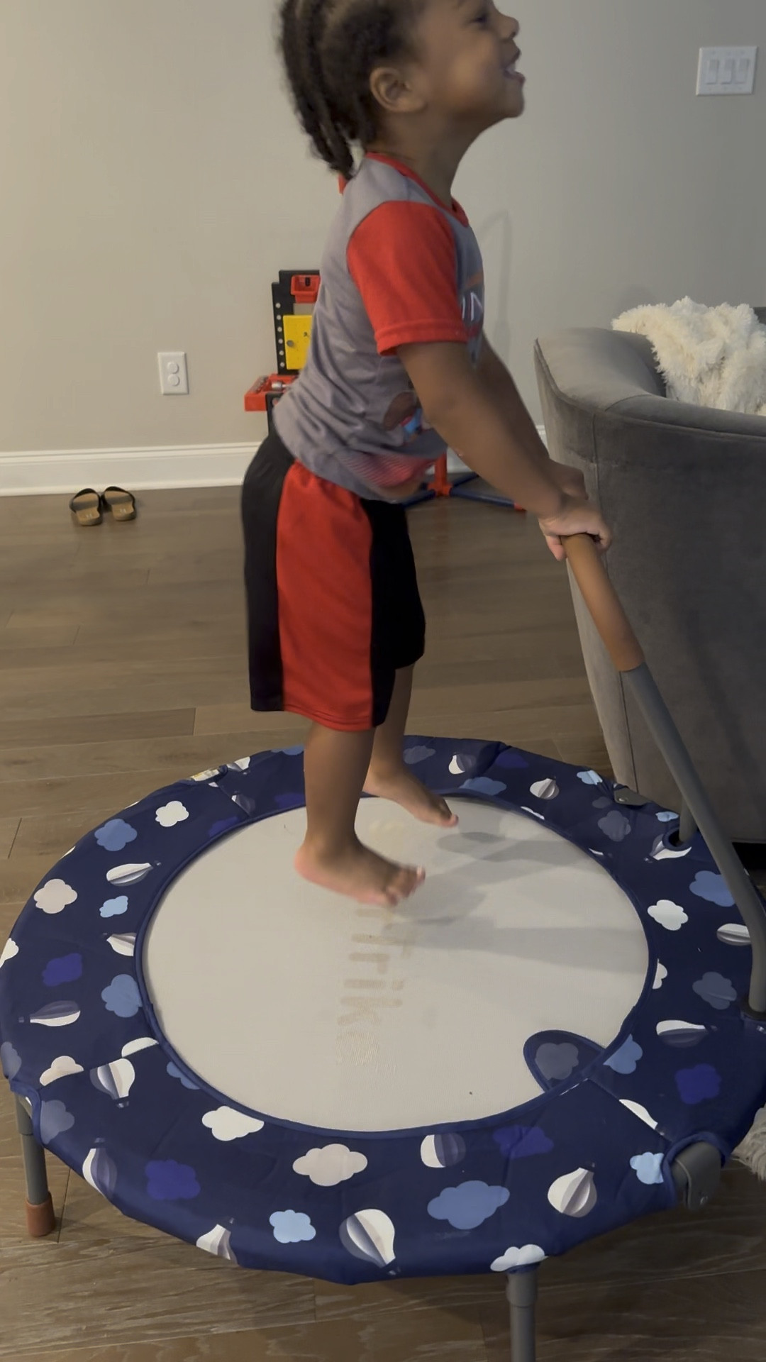 Little homebody loves to jump on his trampoline. We’ve actually had this since he was about 6 months old. Its a ball pit that converts into a trampoline so we’ve gotten maximum usage out of it. The bar is removable so as he grows, the trampoline can grow with him. 

For the ball pit functionality, there is a drawstring bag that holds that balls which can be stretched over the legs of the trampoline so the balls can go inside. 

Love this item and hope some of your littles are able to enjoy it too.  

The color I have isn’t available so I linked the exact same trampoline in a different color. 

#LTKfamily #LTKkids #LTKhome