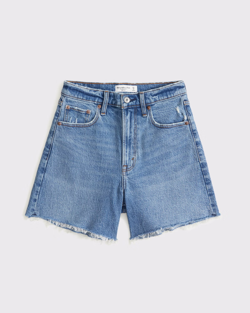 Women's High Rise Dad Short | Women's Clearance | Abercrombie.com | Abercrombie & Fitch (US)