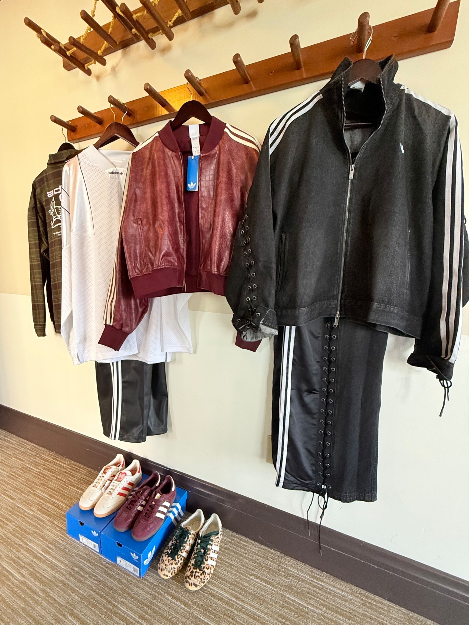 Sport mode, but elevated. Because I refuse to look like I’m headed to the gym when I’m not. adidas pieces always hit when you style them with intention instead of just throwing them on. A leather bomber over athletic staples, a reworked track set, and sneakers that do exactly what they’re supposed to do. Pull the whole look together. Sporty, but still very much styled.

Style tip: Pair performance or track pieces with one unexpected texture like leather to shift the look from sporty to styled.
Shop the exact pieces or similar ones below.

#LTKfitnessgoals #LTKgrwm #LTKootd