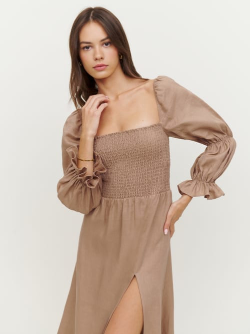 Hyland Linen Dress | Reformation (Global)