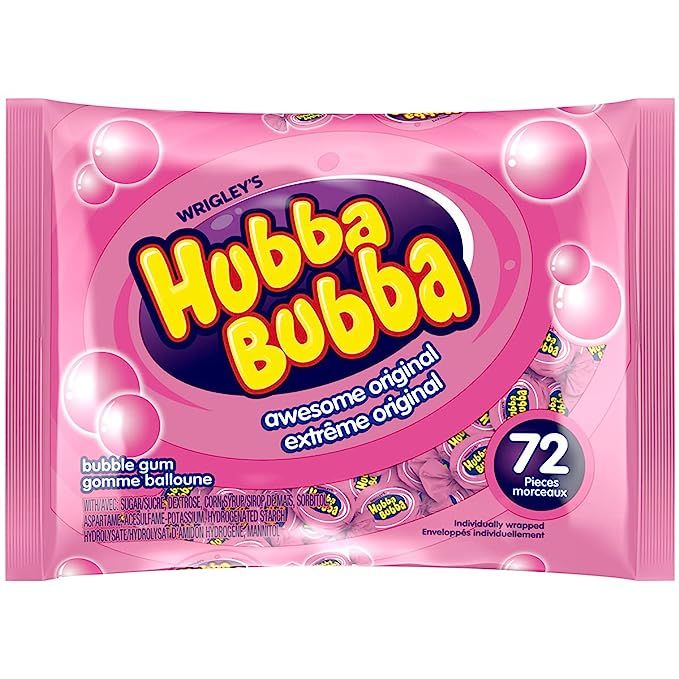 Hubba Bubba Awesome Original Fun Size, 72-Count, 5g/0.2oz per piece, {Imported from Canada} | Amazon (US)