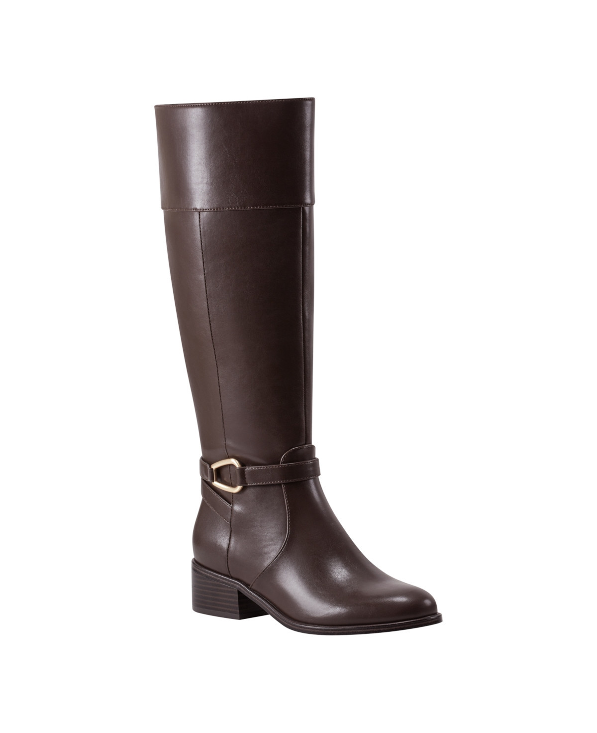 Bandolino Women's Dennie Knee High Riding Boots - Dark Brown | Macy's