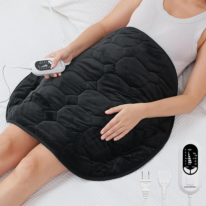 immtree Weighted Heating Pad for Period Cramps, 29" x 24" Extra Large Electric 7lbs Heated Pads, ... | Amazon (US)