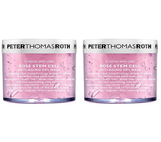 Peter Thomas Roth Super-Size Rose Stem Cell Gel Mask Duo - QVC.com | QVC