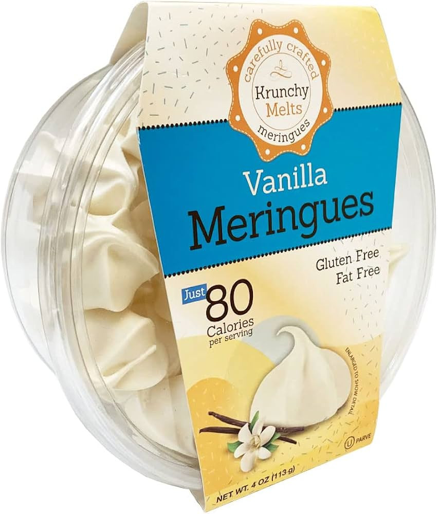 Krunchy Melts \u2013 Original Meringue Cookies \u2013 Vanilla Flavor \u2013 4 Oz Tub | Amazon (US)