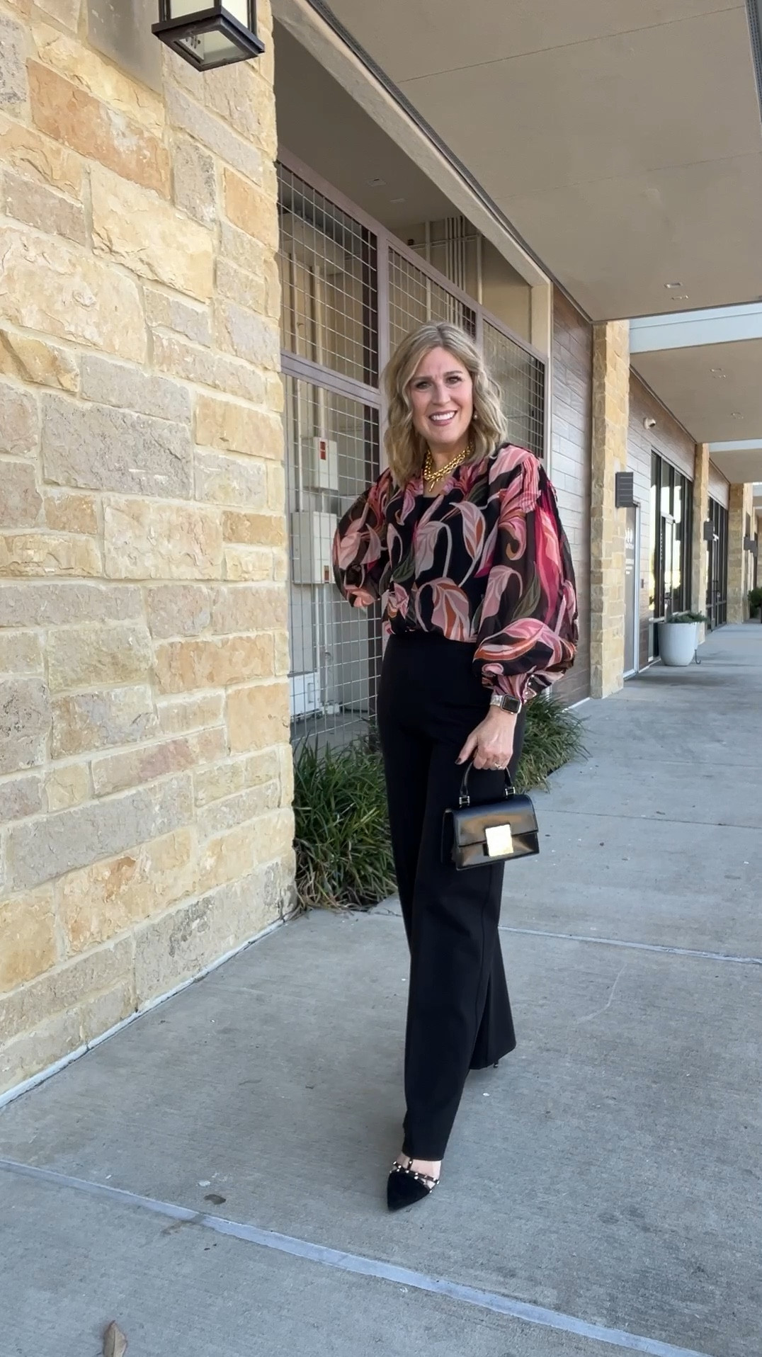 November capsule:
Floral top. Roomy fit. Runs tts.
Black stretchy pants. Pull-on style. Fitted at hip. Runs tts. Full length.
Flare leg denim. Snug fit from hips to knees. Run tts. Lots of wash options. Color authentic blue. Floor length.
Discount code for pants and denim:
CINDYXSPANX
LINKING ACCESSORIES .

#LTKVideo #LTKWorkwear #LTKFindsUnder100