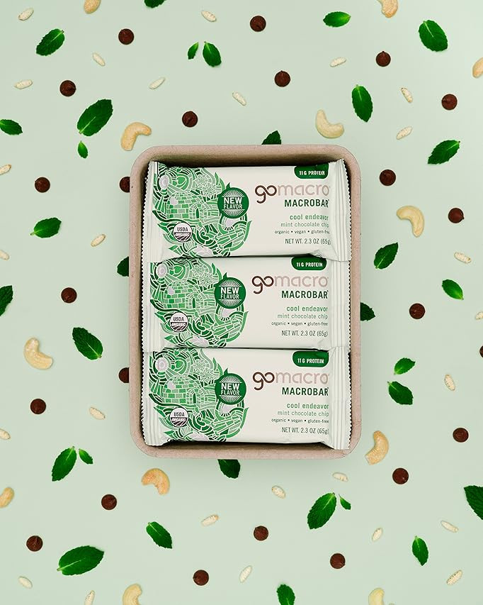 GoMacro MacroBar Organic Vegan Protein Bars - Variety Pack, 12 Count (Pack of 1) | Amazon (US)