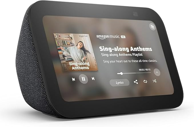 Amazon Echo Show 5 (newest model), Smart display with Alexa+ Early Access, 2x the bass and cleare... | Amazon (US)
