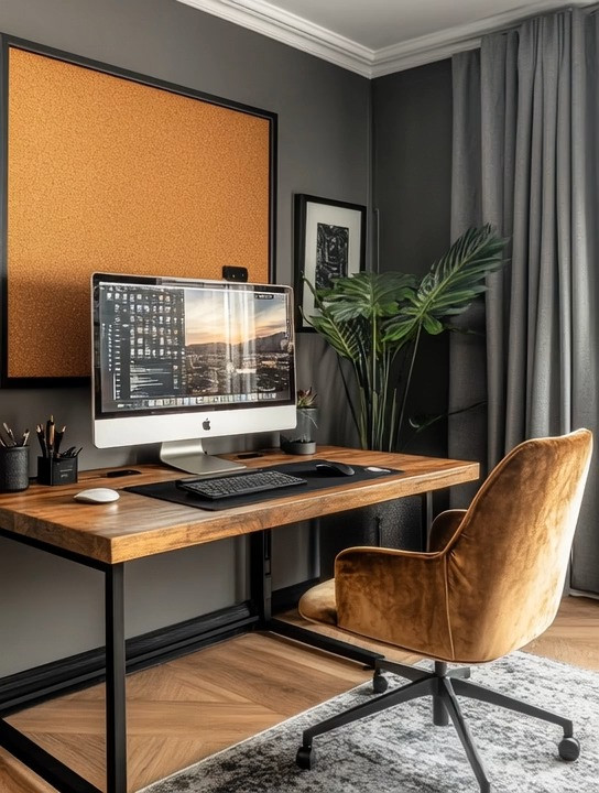 Teen rooms should feel creative, organized, and effortlessly cool. This setup gets it right with a large cork board wall—a must-have for pinning ideas, school projects, inspiration, photos, and memories without creating clutter. It gives teens a place to visually think, plan, and stay motivated while keeping the room clean and intentional.

Pair the cork board with a solid wooden desk for durability and warmth, and add a comfortable statement chair that feels stylish but practical for long study sessions. The result is a teen room that feels grown-up, functional, and inspiring—perfect for studying, brainstorming, and everyday creativity. Simple design, smart organization, and high functionality are exactly what modern teen spaces need.

#TeenRoomDecor #StudySpaceInspo #HomeOfficeStyle 

 #LTKHome