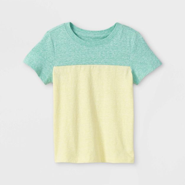 Toddler Boys' Colorblock Jersey Knit Short Sleeve T-Shirt - Cat & Jack™ | Target