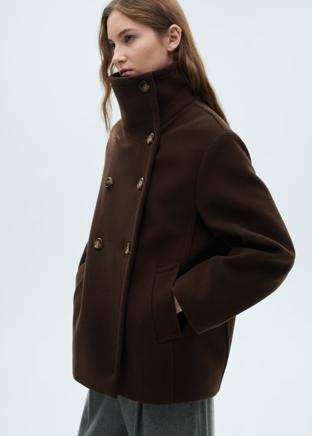 Short virgin wool coat - Women | MANGO USA | Mango (US/MX/AU)