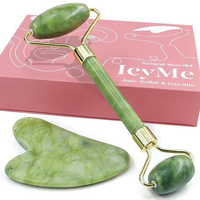 BAIMEI Jade Roller & Gua Sha, Face Roller, Facial Beauty Roller Skin Care Tools, Self Care Gift f... | Amazon (US)