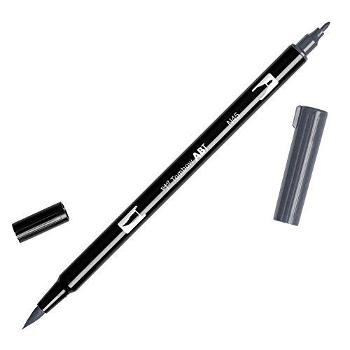 Tombow Dual Brush Pen Art Marker, N45 - Cool Gray 10, 1-Pack | Amazon (US)