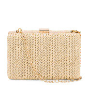Woven Raffia Box Clutch | Handbags | Marshalls | Marshalls