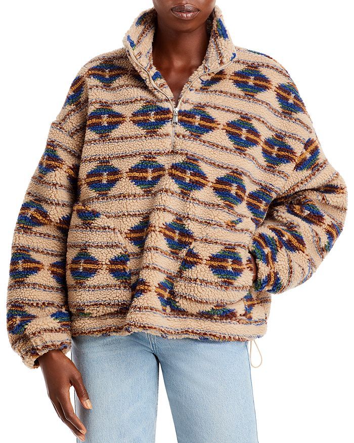 Printed Sherpa Half Zip Pullover - 100% Exclusive | Bloomingdale's (US)