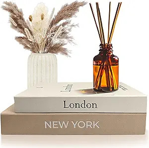 Faux Book Storage Box Set – Decorative Faux Books with Hidden Storage for Coffee Table Decor, B... | Amazon (US)