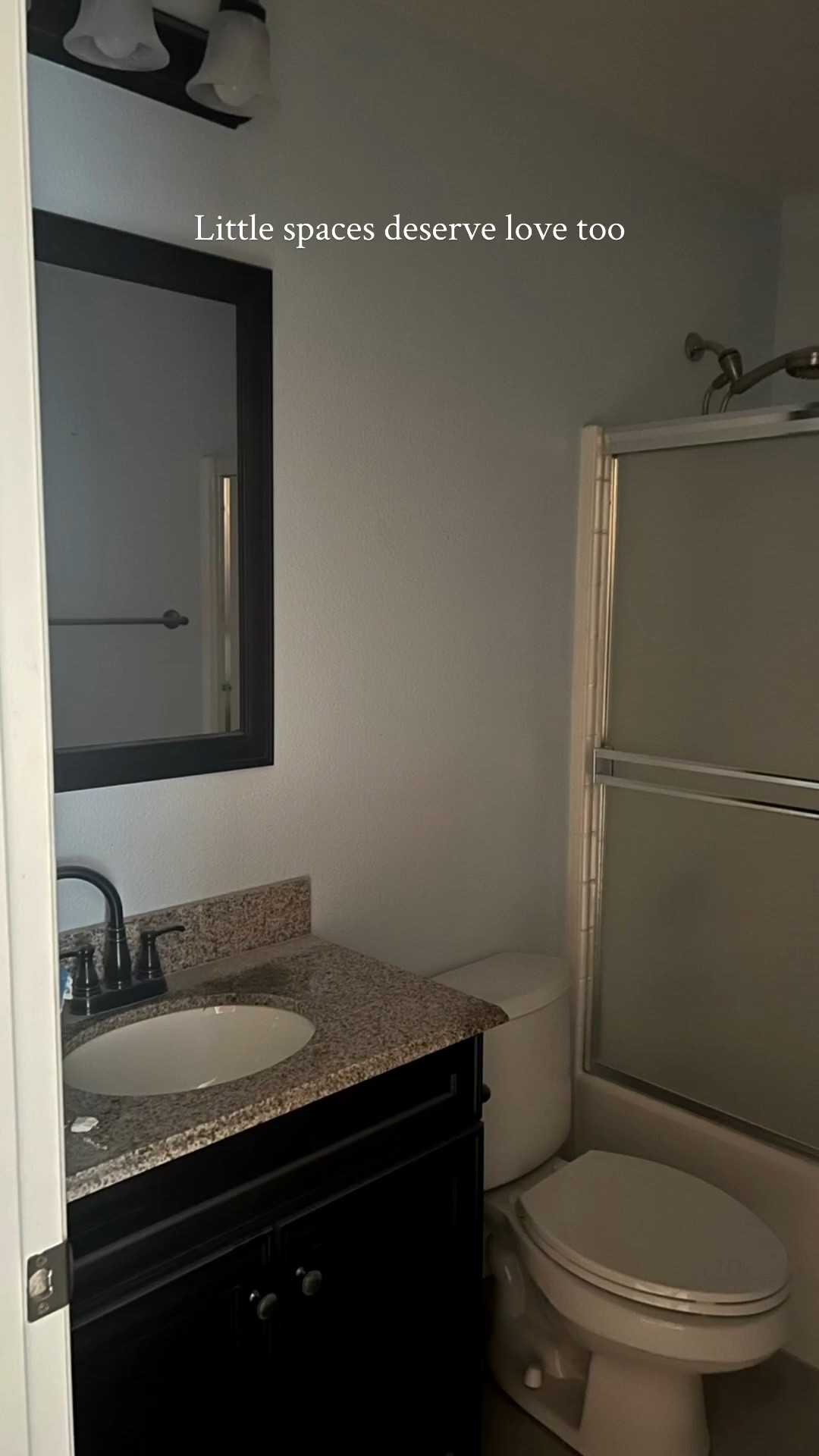I wanted this bathroom to feel timeless, fresh, and a little more her instead of just another builder-grade space. We used Chantilly Lace paint (satin finish) throughout and it completely brightened the whole room… Comment SHOP for the links…

@wayfair #ad #wayfair #WayfairPartner