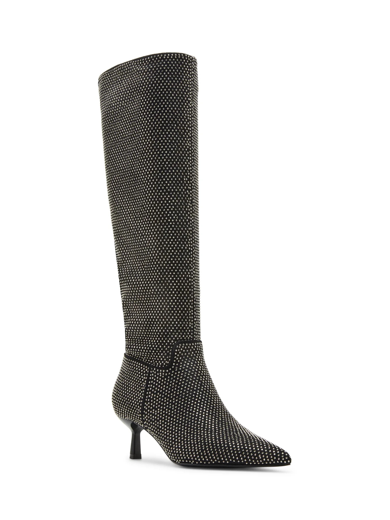 Madden Girl Women's Dicee Kitten Heel Knee High Boots (Wide Calf Available) | Walmart (US)