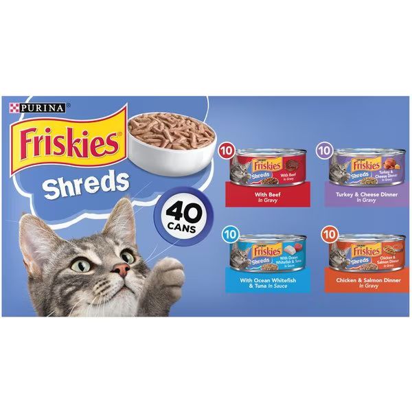 Friskies Shreds in Gravy Variety Pack Canned Cat Food | Chewy.com