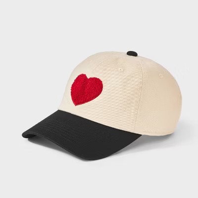 Heart Patch Baseball Hat - Universal Thread™ Cream | Target