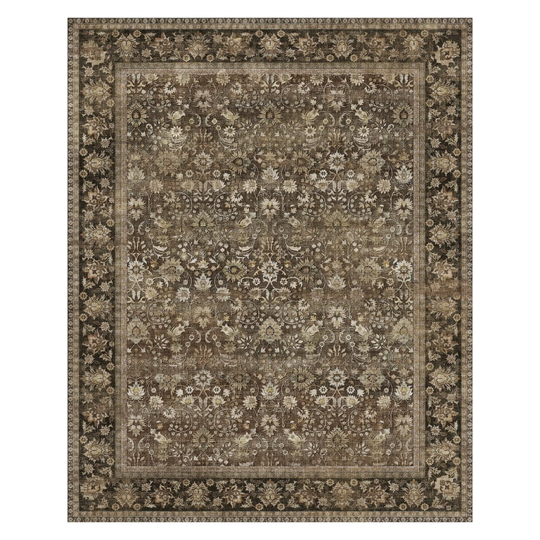 BERTHMEER 5'x7' Vintage Brown Area Rugs for Living Room Bedroom Dining Room Farmhouse Traditional... | Walmart (US)