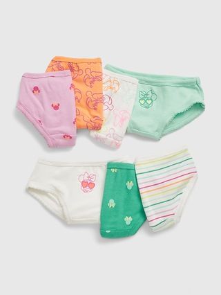 babyGap &#x26;#124 Disney 100% Organic Cotton Minnie Mouse Bikini Briefs (7-Pack) | Gap (US)