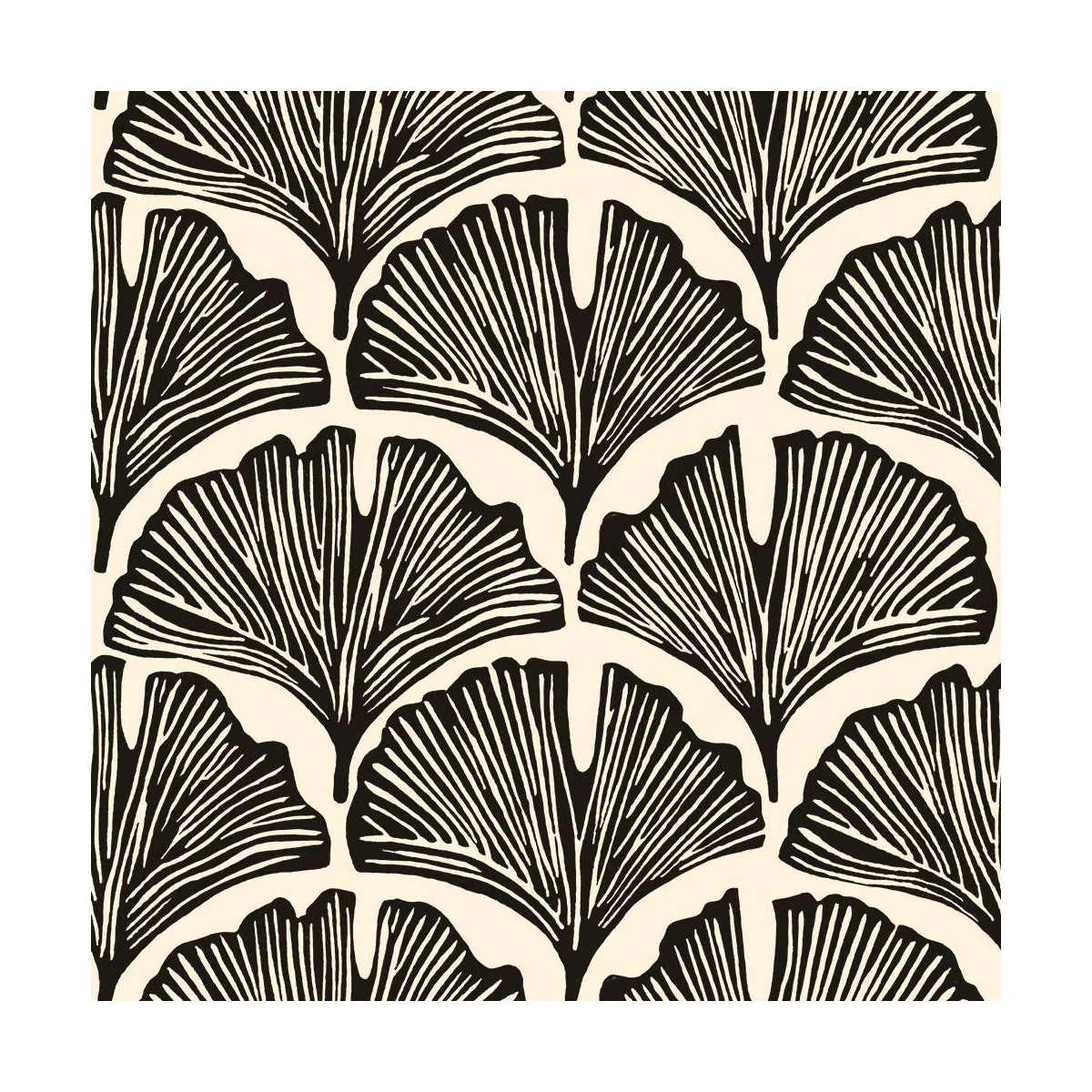 Tempaper Novo Gratz Feather Palm Zebra Black Peel and Stick Wallpaper | Target