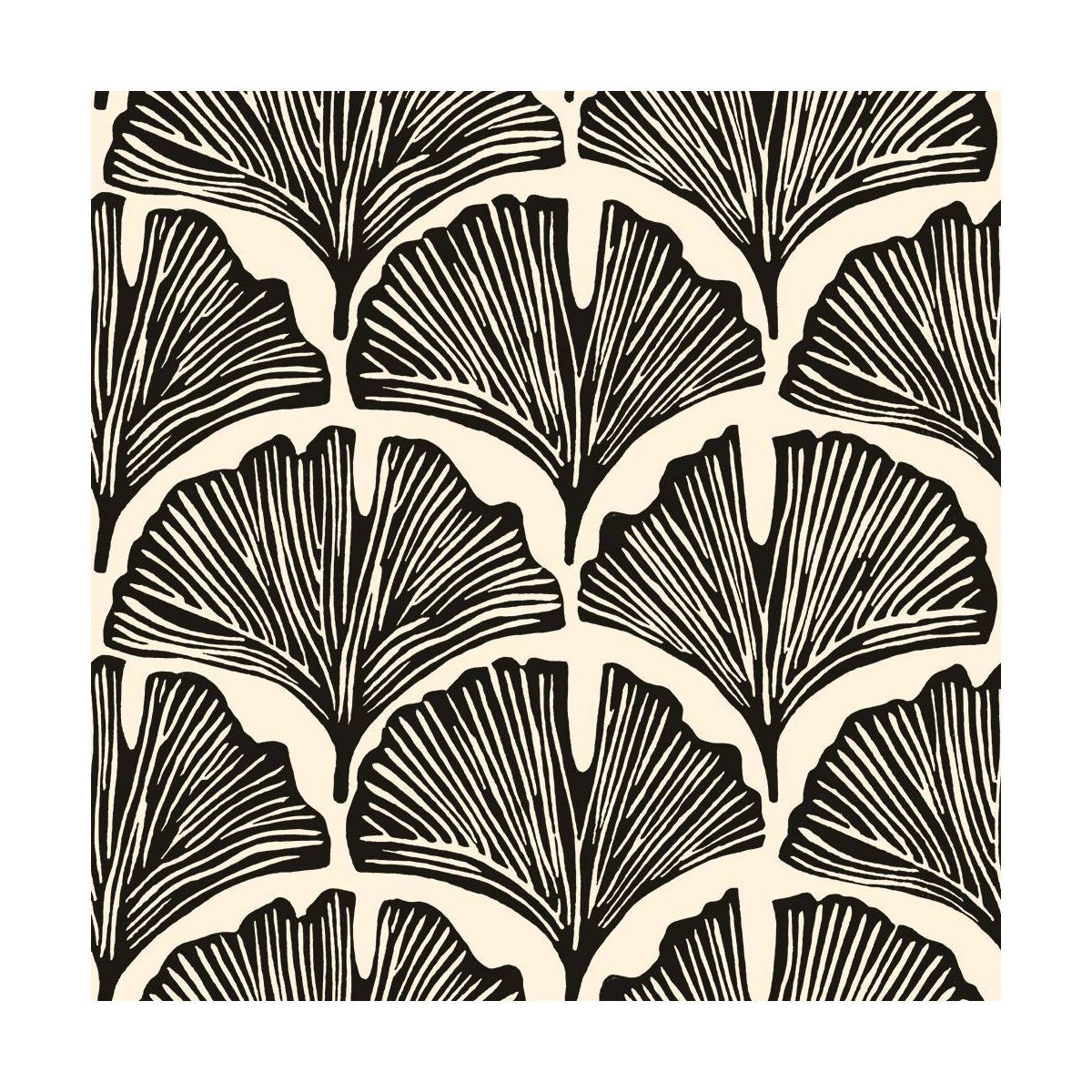 Tempaper Novo Gratz Feather Palm Zebra Black Peel and Stick Wallpaper | Target