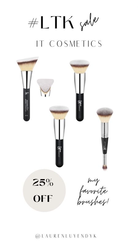 IT Cosmetics are my favorite brushes! They’re on sale for 25% off 💕 

#LTKFind #LTKSale #LTKsalealert