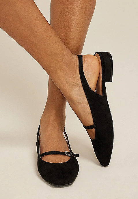 SuperCush Gabby Slingback Buckle Flat | Maurices