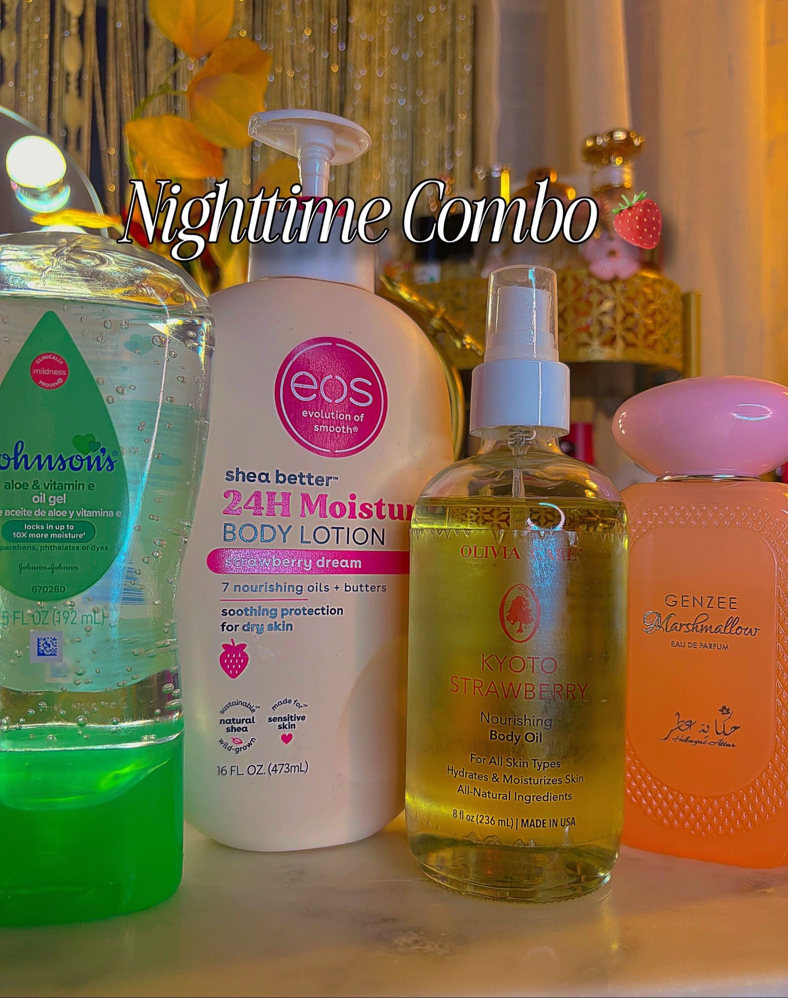 Bedtime scent combination 🍓🔥
EOS strawberry dream is amazinggg + paired with the body oil??!! 🔥🔥🔥 Genzee Marshmallow just adds that bit of extra creamy marshmallow to the party. Marshmallow Blush is JUST as delicious, trust me 🫶🏾

#LTKBeauty #LTKSeasonal #LTKFindsUnder50