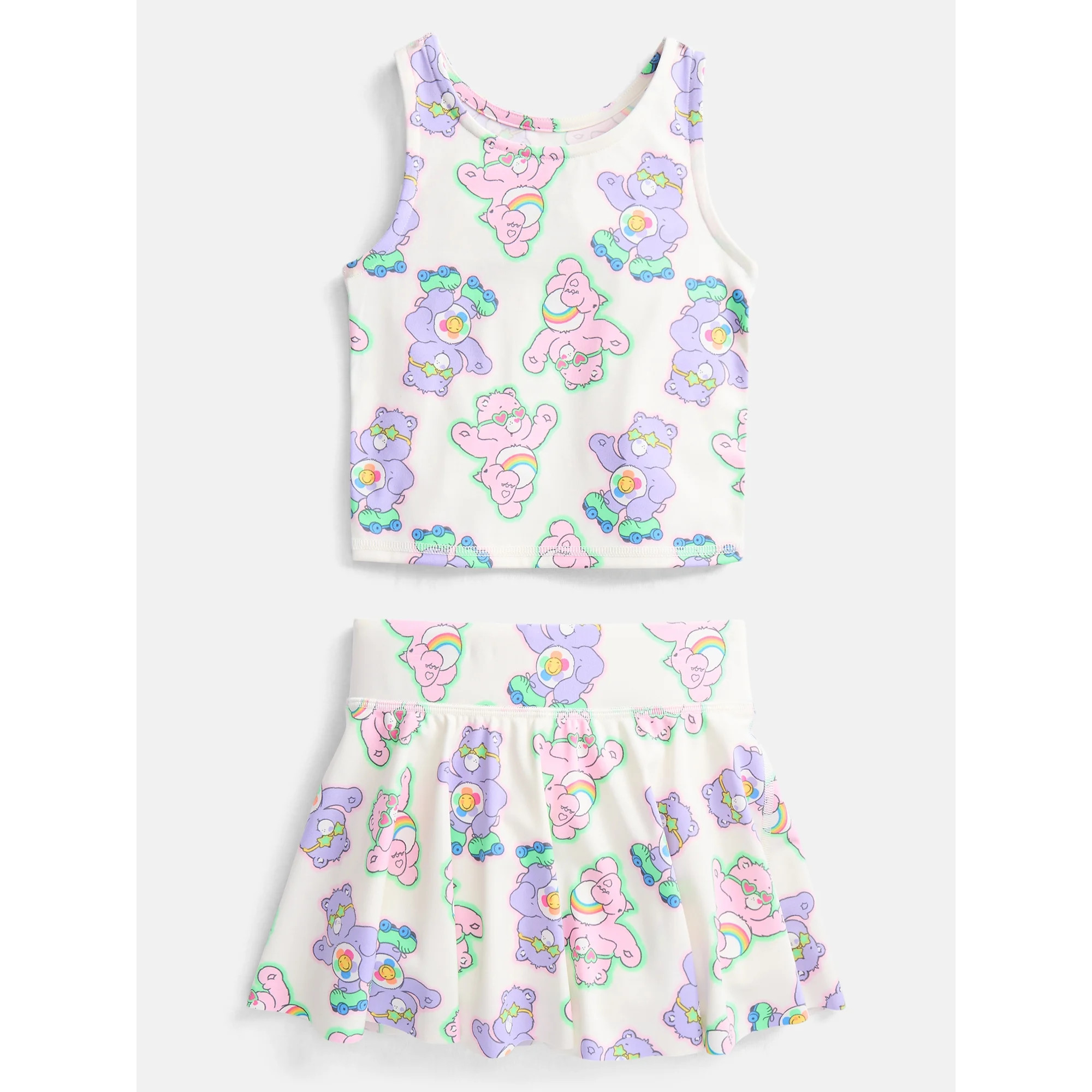 Care Bears Toddler Girls' Active Tank Top and Skort Set, 2-Piece, Sizes 12M-5T | Walmart (US)