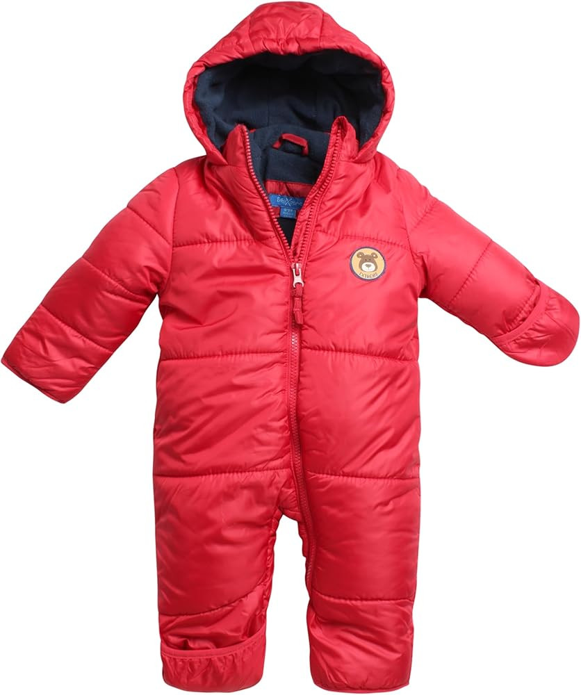 iXtreme Baby Boy's Snow Pram - Newborn Infant Hooded Bodysuit Bunting Snowsuit (0-24M) | Amazon (US)