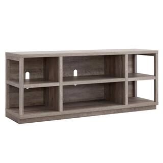 Freya 58 in. Gray Oak TV Stand Fits TV's up to 65 in. | The Home Depot